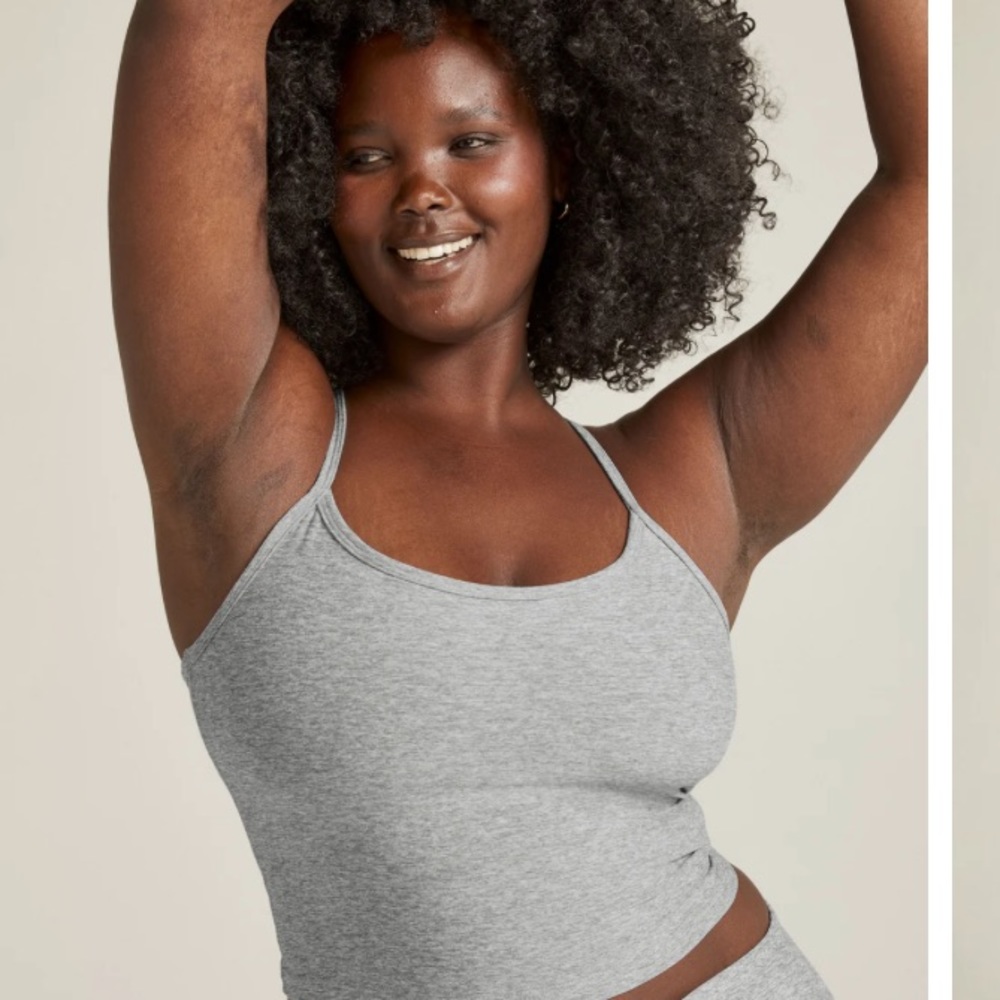 Beyond Yoga Gray Spacedye Racerback Bra